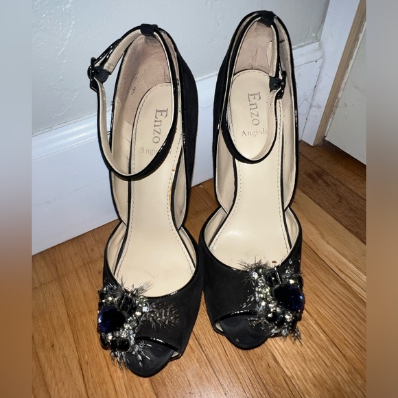 Enzo Angiolini Eathaddea Platform Stiletto Ankle Strap Pump Size 10 - Picture 9 of 11